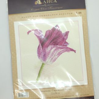 Набор для вышивания АЛИСА "Тюльпаны. Сиреневый бархат" 2-44 фото
