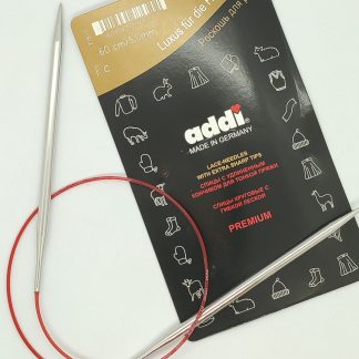 Спицы для вязания круговые Addi Classic Lace леска 60см. фото