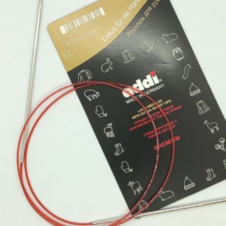 Спицы для вязания круговые Addi Classic Lace леска 100см. фото